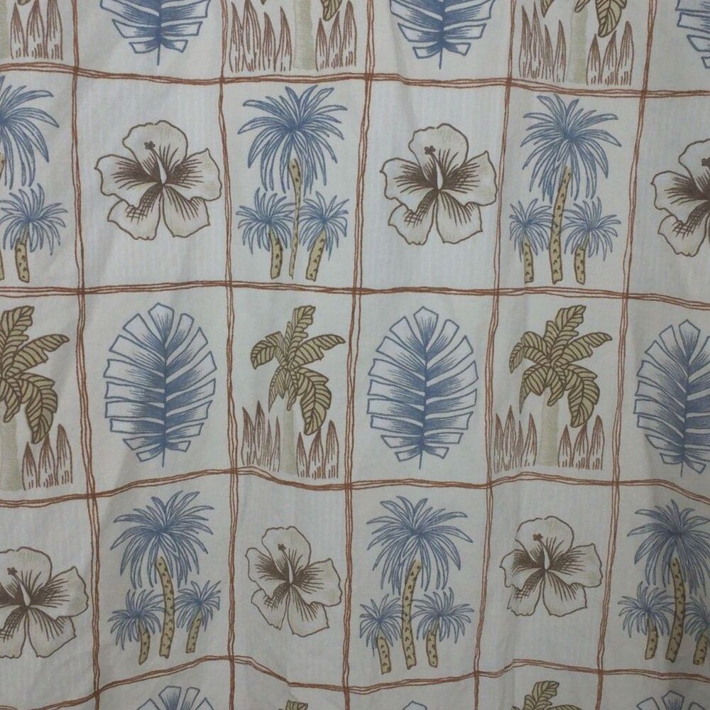 Campia Moda Men's Hawaiian Shirt, Cotton, Tan/Beige, Size XXL 2XL - Picture 3 of 4